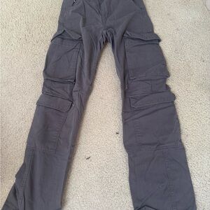 Bershka Gray Wide Leg Pants